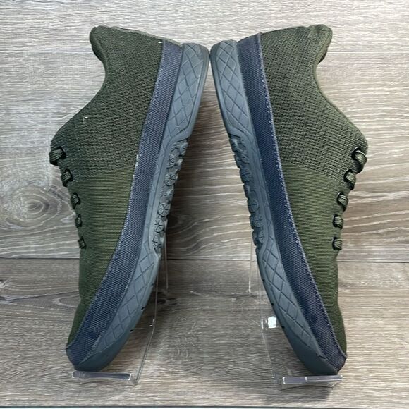 Nobull Canvas Trainer Women’s Sz 8.5 Low Top Lace Up Moss Green Gray Sneakers - Picture 9 of 10